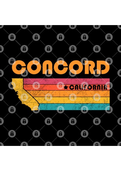 Concord California Vintage Distressed Souvenir Kupa Bardak