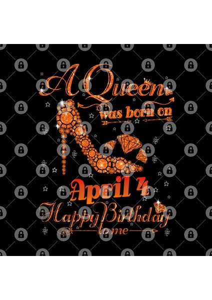 A Queen Was Born On April 4 Happy Birthday To Me Kupa Bardak