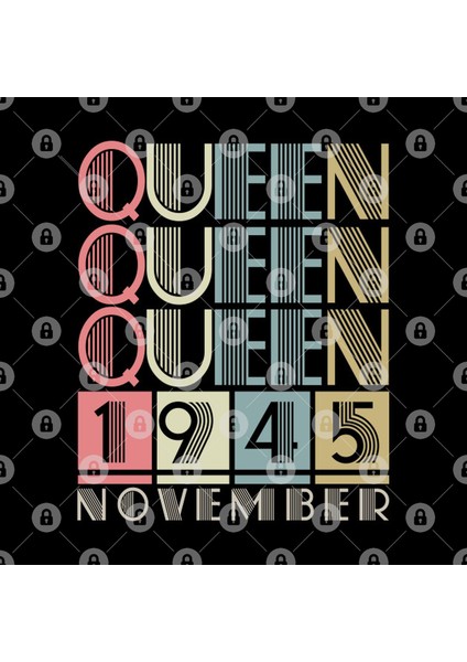 1945 - Queen November Retro Vintage Birthday Kupa Bardak