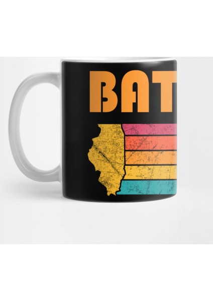 Batavia Illinois Vintage Distressed Souvenir Kupa Bardak