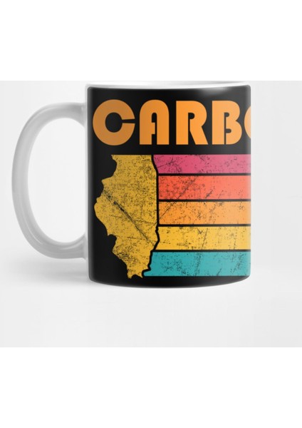 Carbondale Illinois Vintage Distressed Souvenir Kupa Bardak