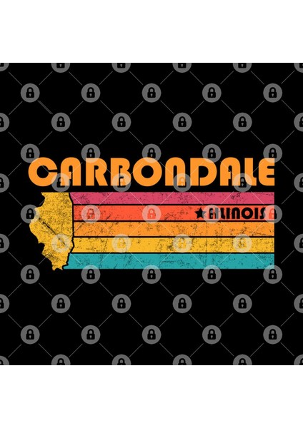 Carbondale Illinois Vintage Distressed Souvenir Kupa Bardak