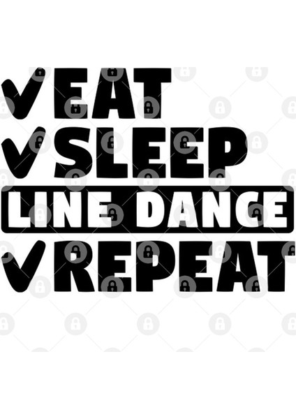 Eat, Sleep, Line Dance, Repeat Kupa Bardak