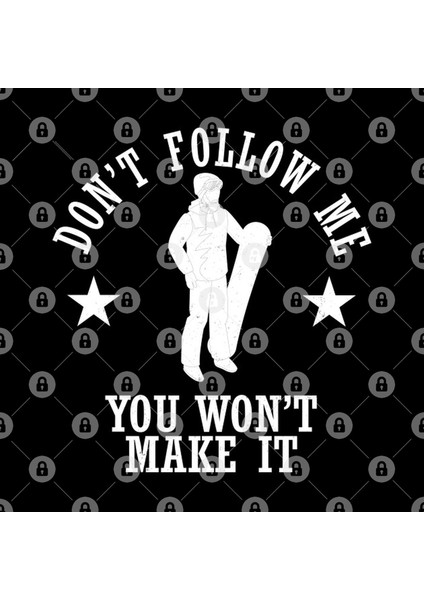 Don'T Follow Me You Won'T Make It Skiing Vintage Kupa Bardak