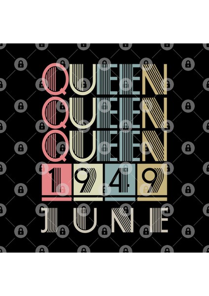 1949 - Queen June Retro Vintage Birthday Kupa Bardak