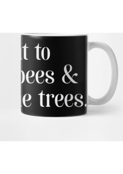 Earth Day Cute Hippie Save The Bees Earth Day Kupa Bardak
