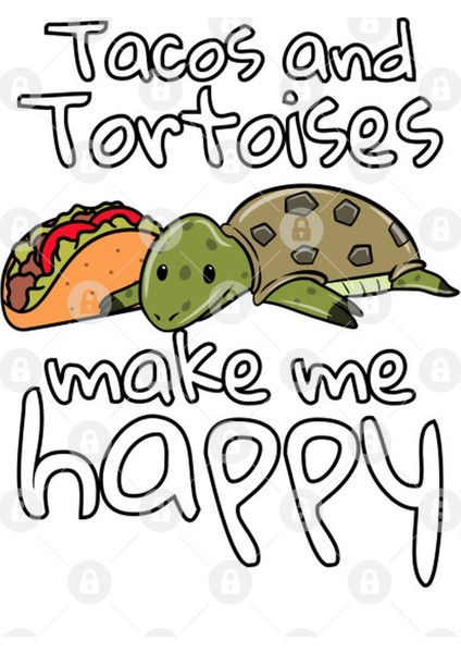 Tacos And Tortoises Make Me Happy Kupa Bardak
