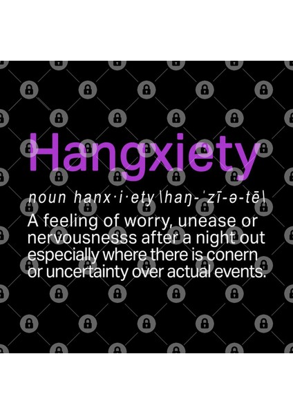 Funny Hangxiety Defintion For Someone Who Has A Hangover Kupa Bardak