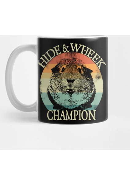 Guinea Pig Hoodie Hide Wheek Champion Retro Funny Kupa Bardak