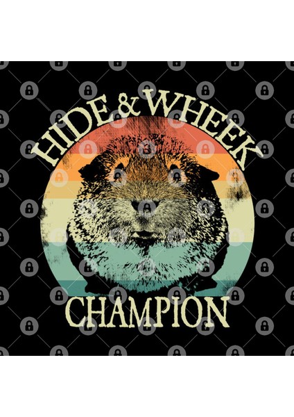 Guinea Pig Hoodie Hide Wheek Champion Retro Funny Kupa Bardak