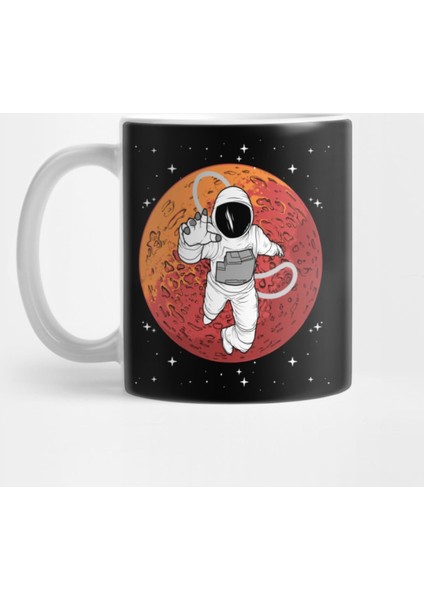 Weltraum Astronaut Mars Universum Kupa Bardak