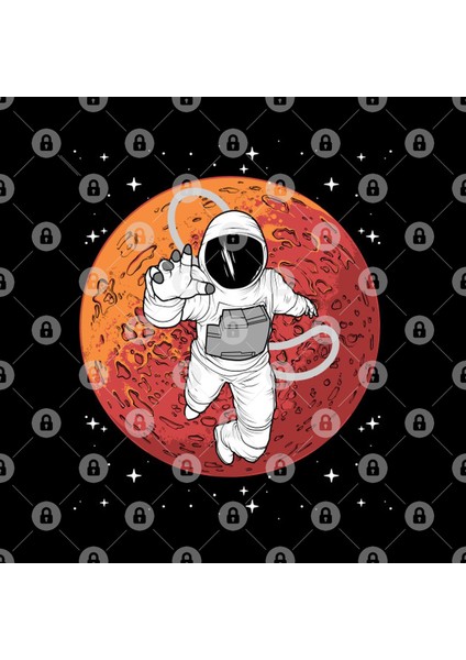 Weltraum Astronaut Mars Universum Kupa Bardak