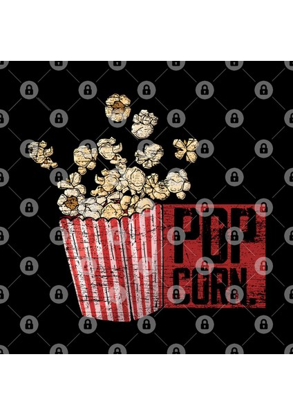 Popcorn Retro Cinema Kupa Bardak
