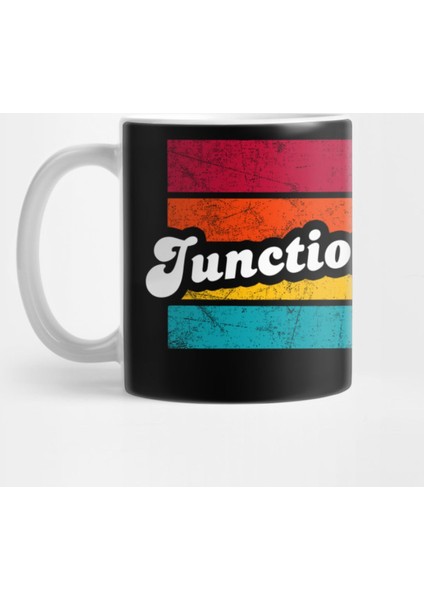 Junction City Kansas Vintage Distressed Souvenir Kupa Bardak