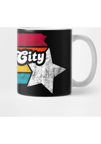 Junction City Kansas Vintage Distressed Souvenir Kupa Bardak