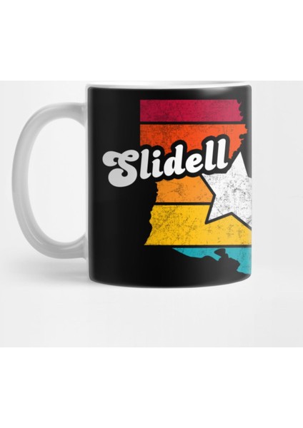 Slidell Louisiana Vintage Distressed Souvenir Kupa Bardak
