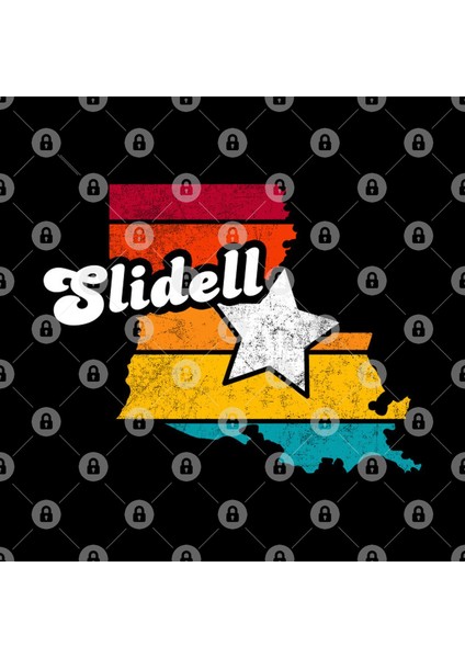 Slidell Louisiana Vintage Distressed Souvenir Kupa Bardak