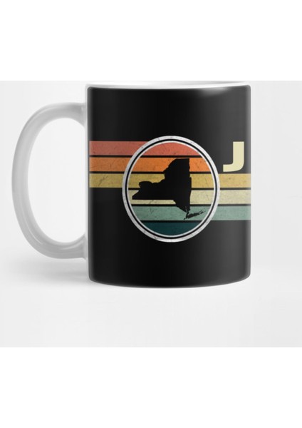 New York - Vintage 1980S Style Jamaica Ny Kupa Bardak