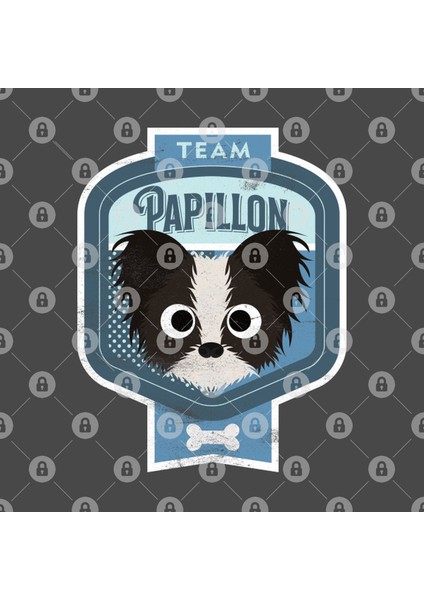 Team Papillon - Distressed Butterfly Dog Beer Label Design Kupa Bardak