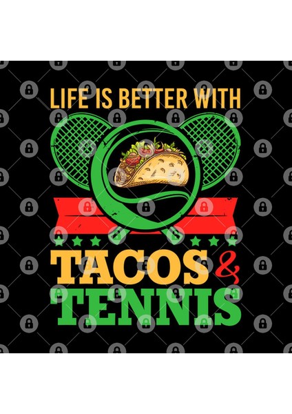 Tennis Tacos Tee Life Is Better With Tacos And Tennis Kupa Bardak