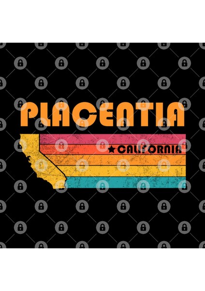 Placentia California Vintage Distressed Souvenir Kupa Bardak