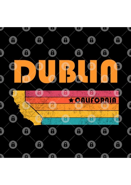 Dublin California Vintage Distressed Souvenir Kupa Bardak