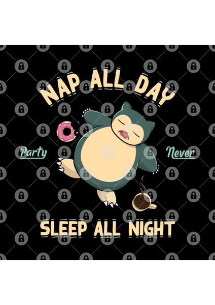 Nap All Day Sleep All Night, Party Never V3 Kupa Bardak