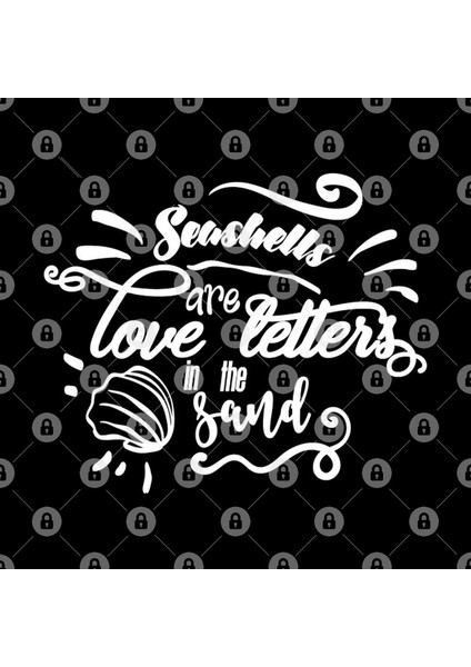 Summer Seashells Are Love Letters İn The Sand Beach Kupa Bardak