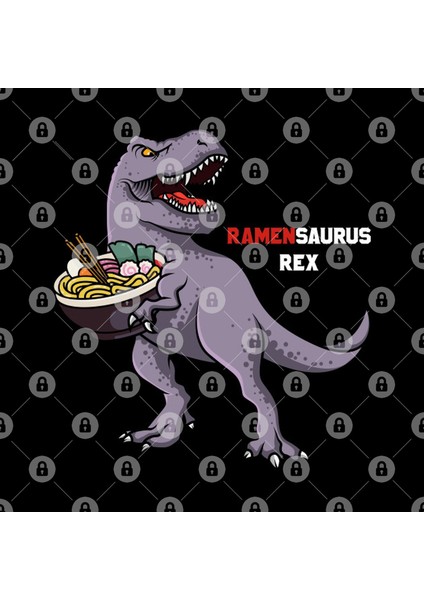 Chibi Anime T Rex Ramen Lover Kupa Bardak