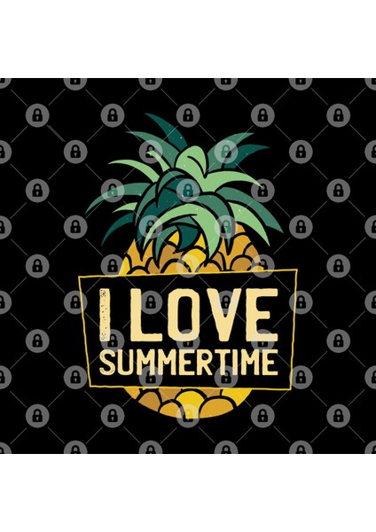 I Love Summertime&Quot; Summer T , Pineapple Summer T , Summertime Message Kupa Bardak
