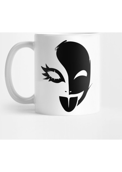 Funny Mask - Black Kupa Bardak