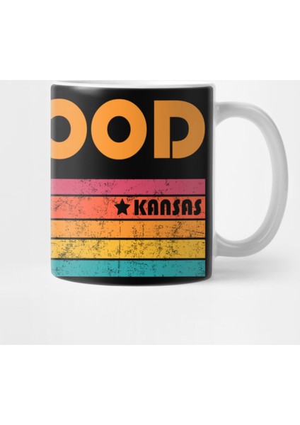 Leawood Kansas Vintage Distressed Souvenir Kupa Bardak