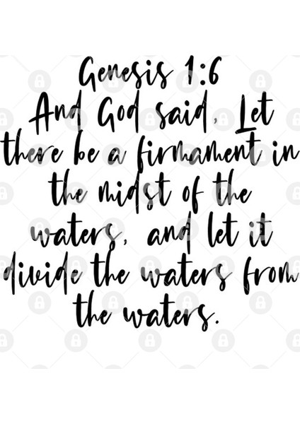 Genesis 1:6 Kupa Bardak