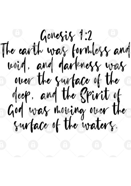 Genesis 1:2 Kupa Bardak