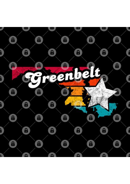 Greenbelt Maryland Vintage Distressed Souvenir Kupa Bardak