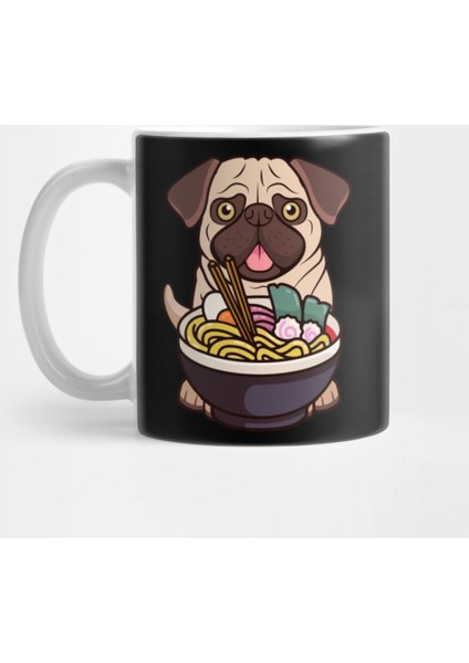 Ramen Lover Anime Pug Dog Kupa Bardak