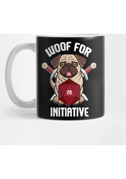 Woof For Initiative Pug Dog Slayer Kupa Bardak
