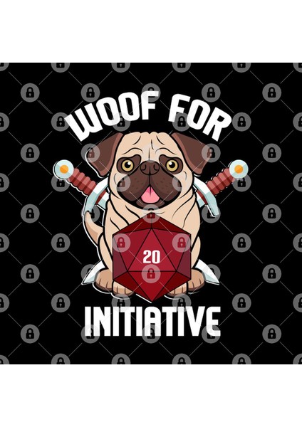 Woof For Initiative Pug Dog Slayer Kupa Bardak