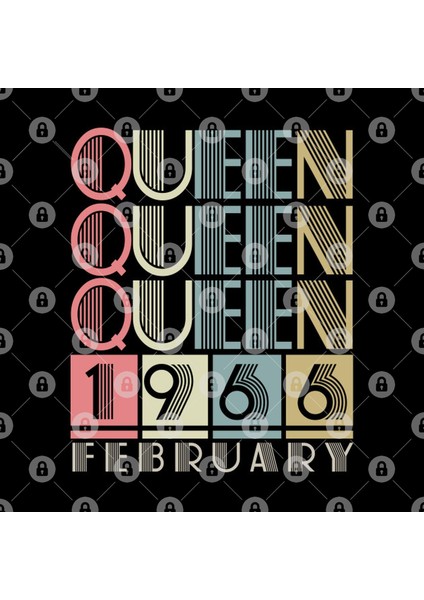 1966 - Queen February Retro Vintage Birthday Kupa Bardak