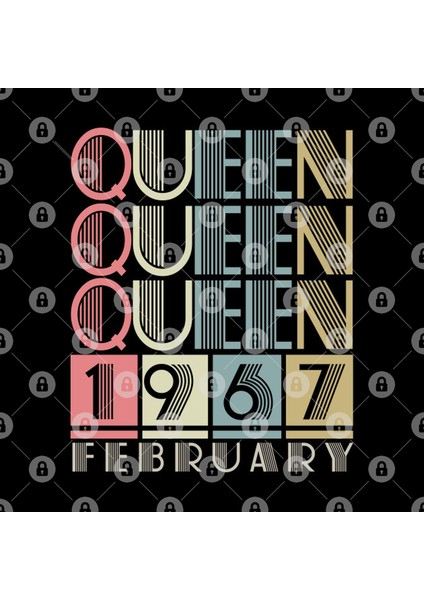 1967 - Queen February Retro Vintage Birthday Kupa Bardak