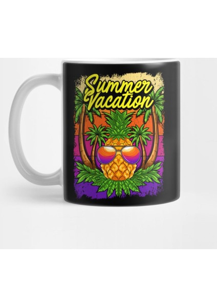 Summer Vaction Outfit Pineapple Beach Summer Sunset Kupa Bardak