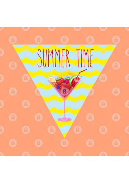 Summer Time Print Kupa Bardak