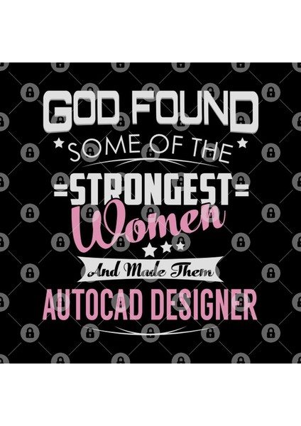 Autocad Designer Strongest Women Kupa Bardak