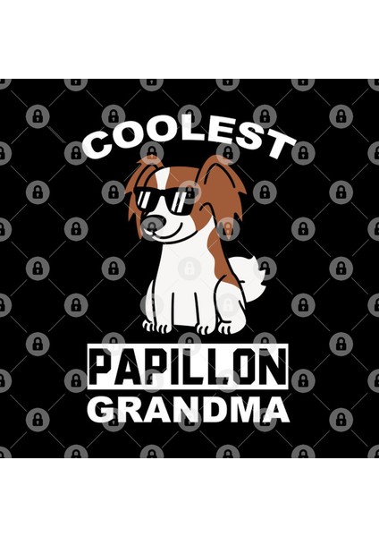 Coolest Papillon Grandma Kupa Bardak