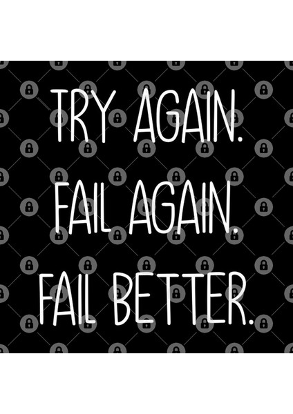 Try Again Fail Again Fail Better Kupa Bardak