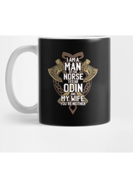 Viking Odin Scandinavian Wife Joke Kupa Bardak