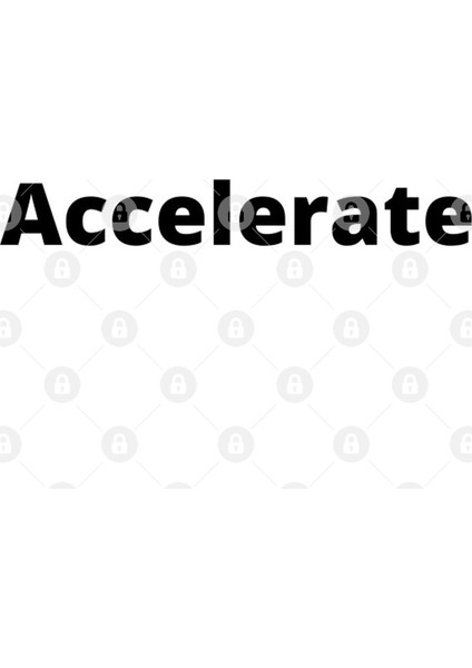 Accelerate Single Word Kupa Bardak