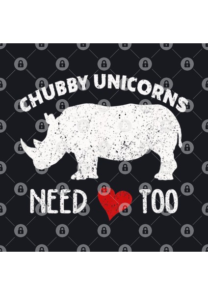 Chubby Unicorns Needs Love Too T Rhino Rhinoceros Tee Kupa Bardak