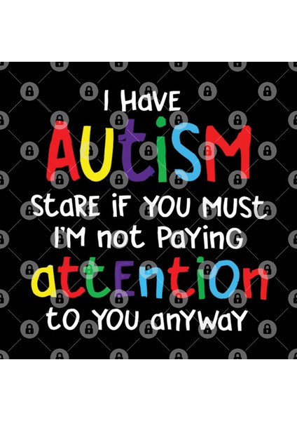 I Have Autism Stare If You Must Kupa Bardak
