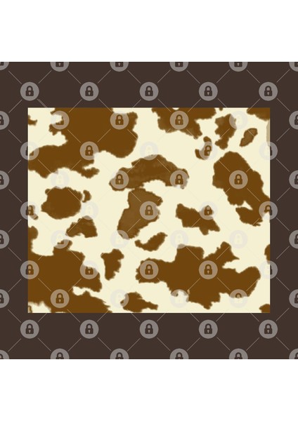 Cow Hide Spotted Fur Farm Animal Pattern Brown Kupa Bardak